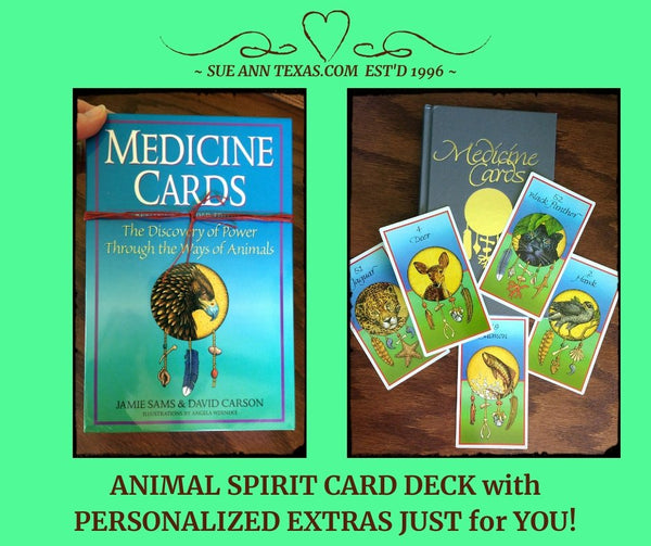 Animal Spirit Card Deck with Added Personalized Touches Just for You! - SueAnnTexas.Com & The Shoppe