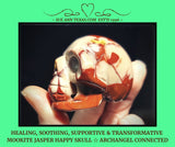 Mookite Jasper Happy Skull with Healing, Soothing, Supportive & Transformative Vibes!!