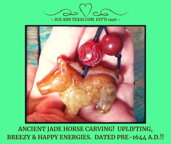 Rare Ancient Horse Dated Pre-1644 A.D. Energies for Breezy Enlightenment, Uplifted Attitude, Life Perspective! - SueAnnTexas.Com & The Shoppe