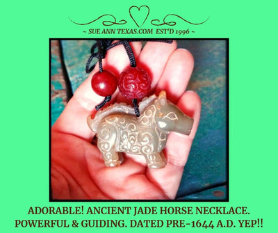 Rare Ancient Horse Dated Pre-1644 A.D. with Wise, Wonderful, Happy & Elevating Guide Energies! - SueAnnTexas.Com & The Shoppe