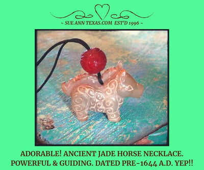 Rare Ancient Horse Dated Pre-1644 A.D. with Wise, Wonderful, Happy & Elevating Guide Energies! - SueAnnTexas.Com & The Shoppe