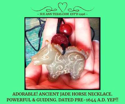 Rare Ancient Horse Dated Pre-1644 A.D. with Wise, Wonderful, Happy & Elevating Guide Energies! - SueAnnTexas.Com & The Shoppe