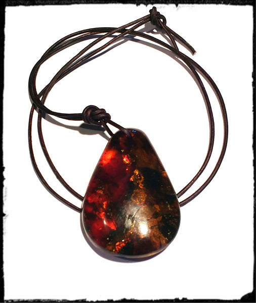 SOLD: Chiapas Amber Pendant with Strong Support for Life Decisions & Happiness - SueAnnTexas.Com & The Shoppe