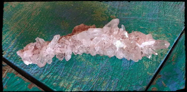SOLD Unique Himalayan Quartz Cluster with Red Hematite & Green Chlorite! - SueAnnTexas.Com & The Shoppe