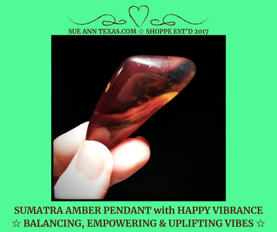 Sunny Sumatra Amber Pendant ☆﻿ HAPPY VIBRANCE with Soothing Vibes & More! - SueAnnTexas.Com & The Shoppe
